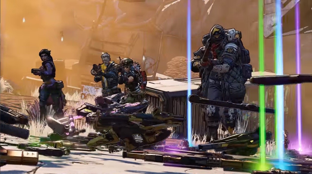 Borderlands 3, Battlefield V, , Shooter game, Game, Gearbox Software, LLC, Christmas Connect, Halo, Slipspace Engine, PlayStation 4, action figure, Action-adventure game, Pc game, Games, Fiction, Cg artwork, Fictional character, Screenshot, Massively multiplayer online role-playing game, Art