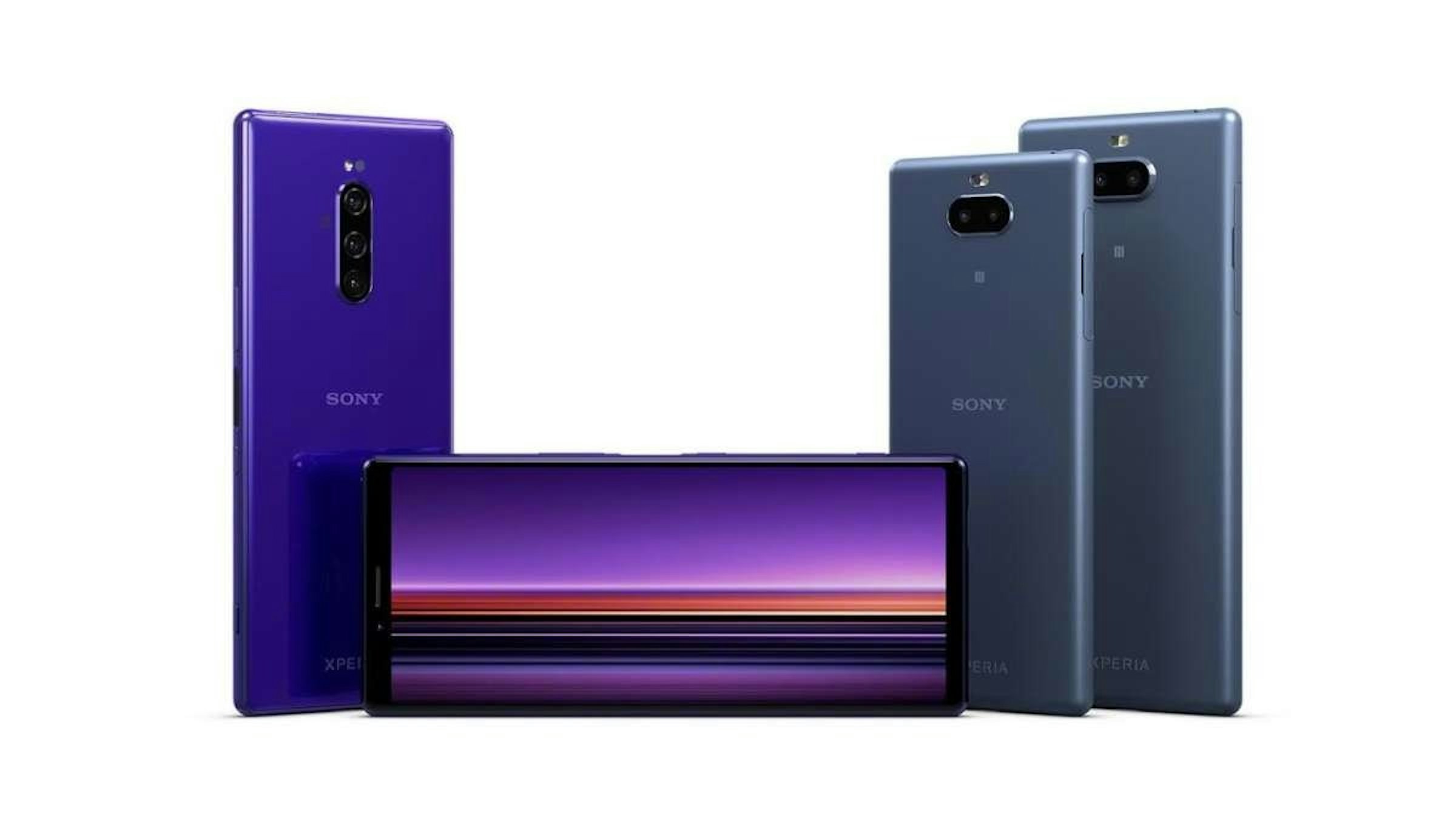Sony Xperia Z5, Sony Xperia 1, Mobile World Congress, Sony Ericsson Xperia X10, Sony Xperia X, Sony Xperia Z1, Sony Xperia T, , Sony, Sony Mobile, sony xperia 10 plus, Violet, Purple, Product, Gadget, Electronic device, Technology, Mobile phone, Material property, Magenta, Communication Device