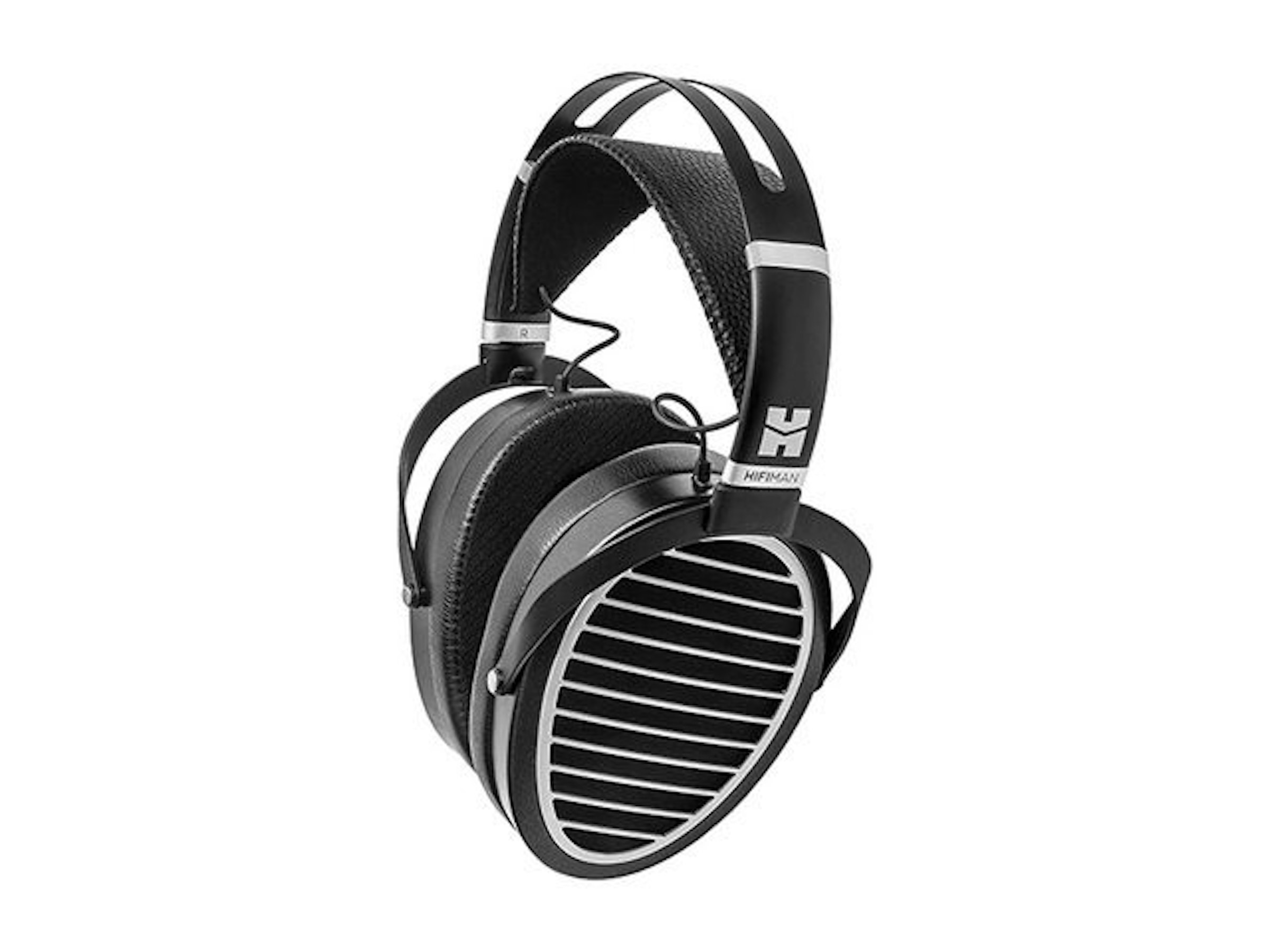 照片中提到了HIFIMAN，包含了頭戴式耳機、高保真人、耳罩式、高保真度、Derecho耳機125-77 Sandberg遊戲耳機