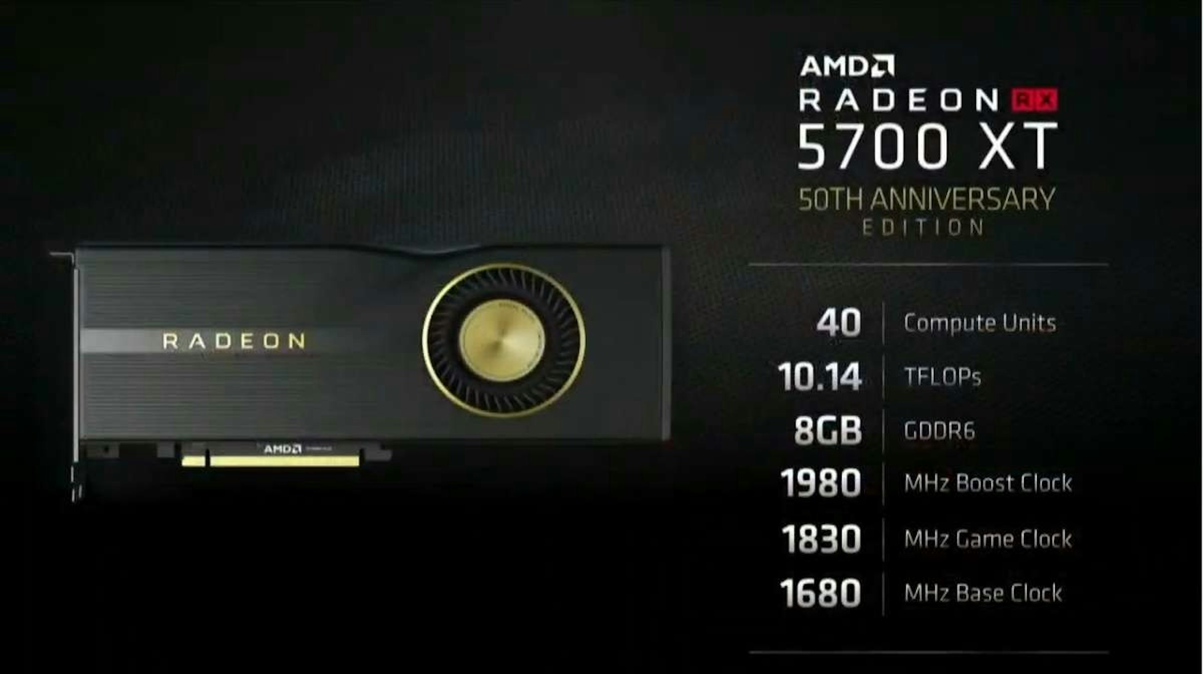 是想買 AMD 50 周年黑金配色紀念版 Radeon 5700 XT ？那你得先找美國或是中國代購了這篇文章的第1圖