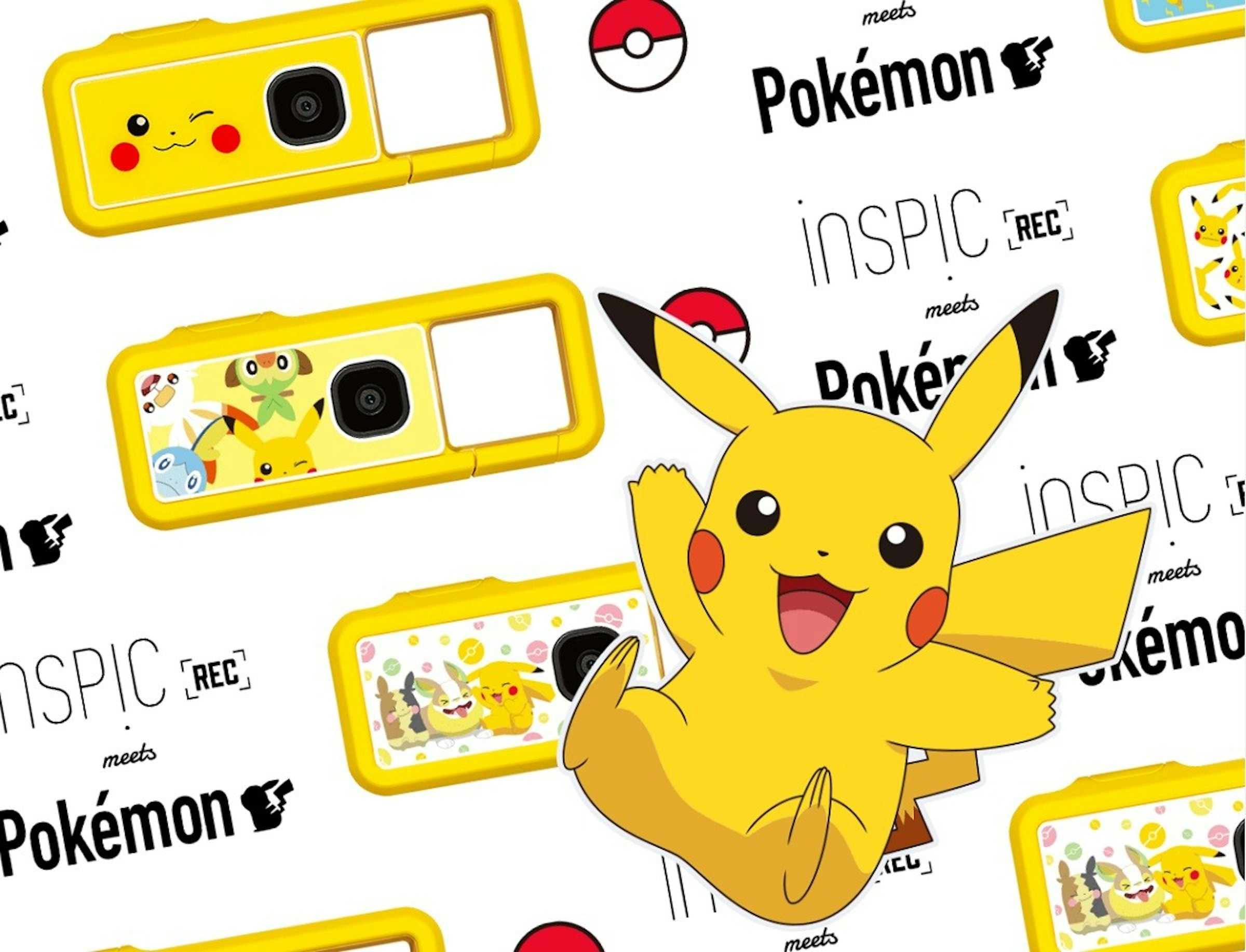 照片中提到了meets、Pokémon、İNSPIC RE，跟哈迪的、菲爾曼有關，包含了動畫片、佳能iNSPiC REC FV-100、剪貼畫、卡通/ M、卡通M