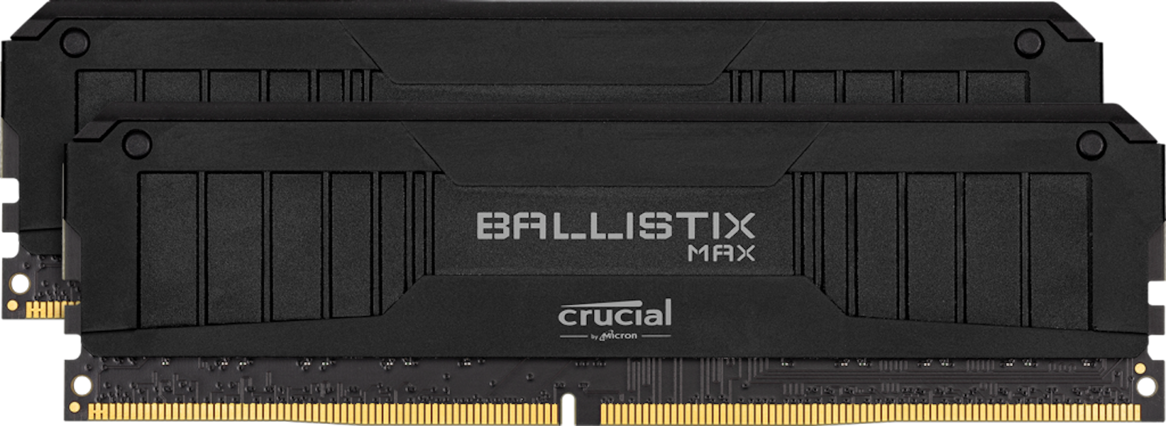 照片中提到了EBFALLLISTIX、MAX、crucial，包含了關鍵Ballistix Max RGB、Crucial Ballistix MAX遊戲內存BLM2K、Crucial Ballistix MAX DDR4 MT / S內存套件BLM2K、DDR4 SDRAM、關鍵