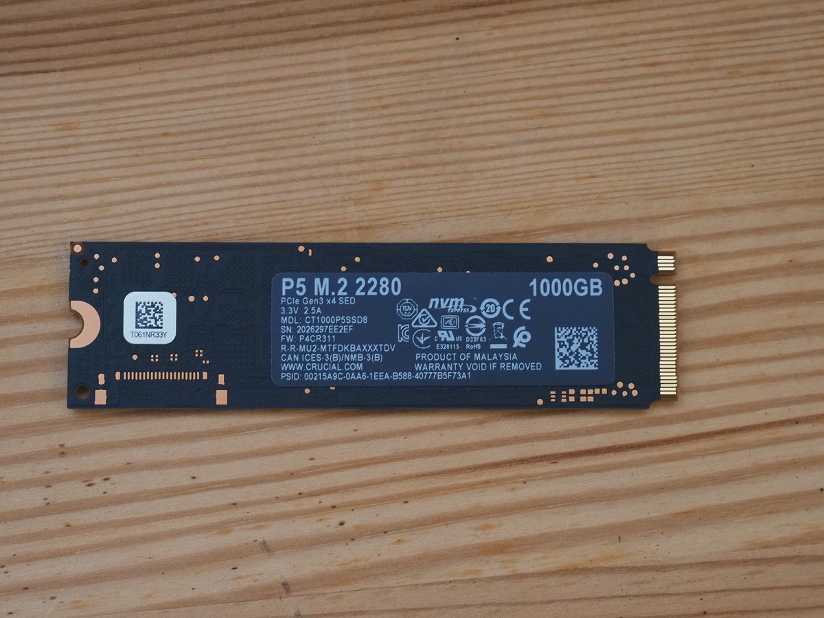 來自老字號的可靠選擇，美光Crucial P5 SSD 1TB 動手玩#nvme (155662