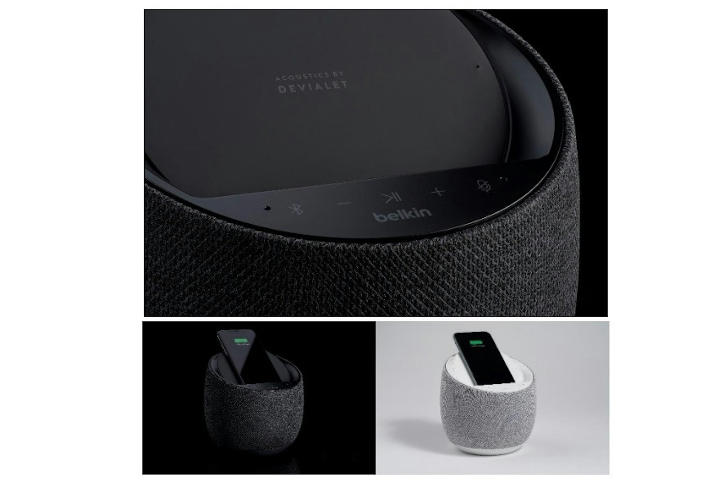 照片中提到了ACOUSTACS BY、DEVIALET、belkin，包含了小工具、便攜式媒體播放器、多媒體、產品設計、牌