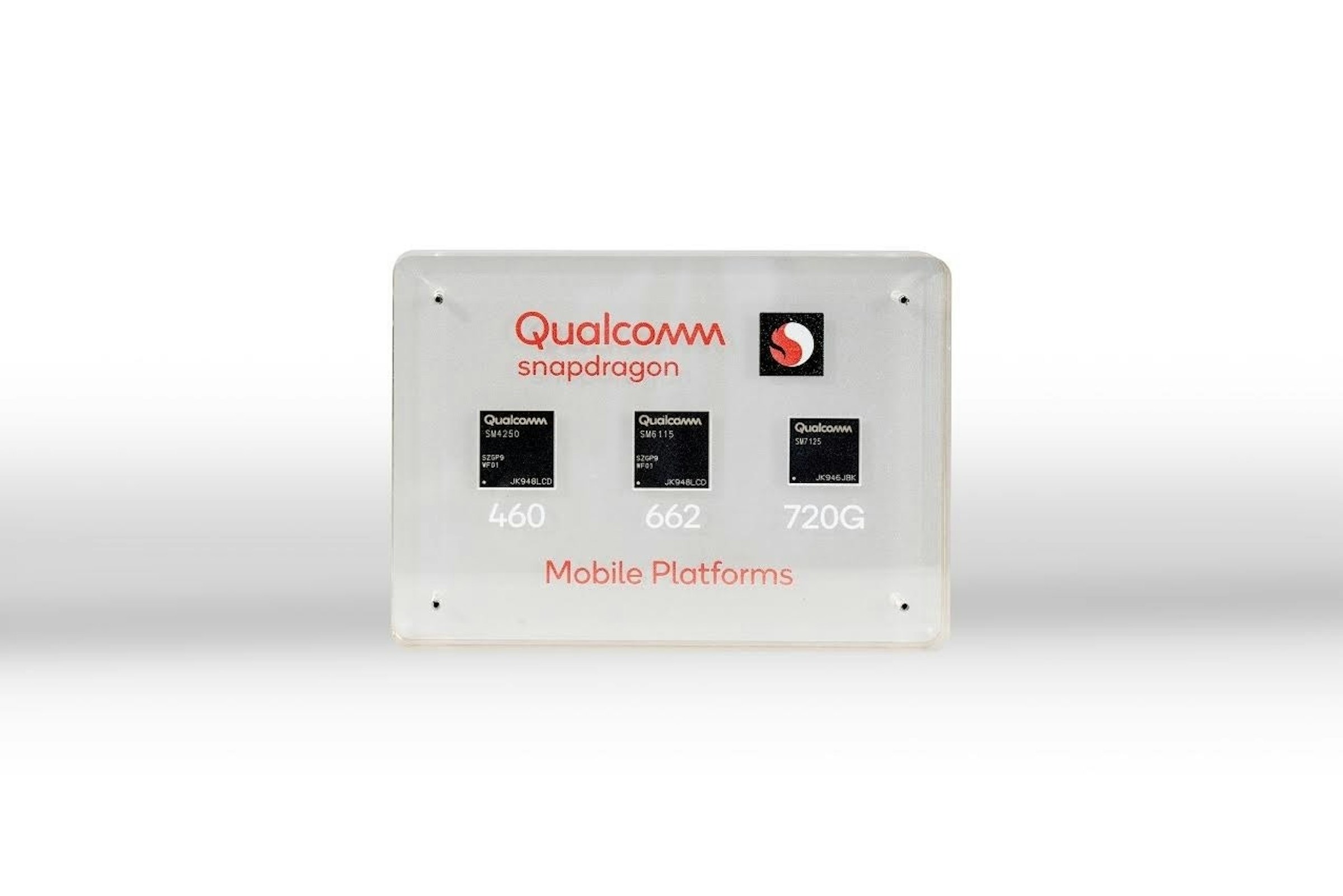 照片中提到了Qualcomm、snapdragon、Qualcowm，跟高通公司、高通公司有關，包含了高通驍龍460、高通金魚草、移動電話、芯片組