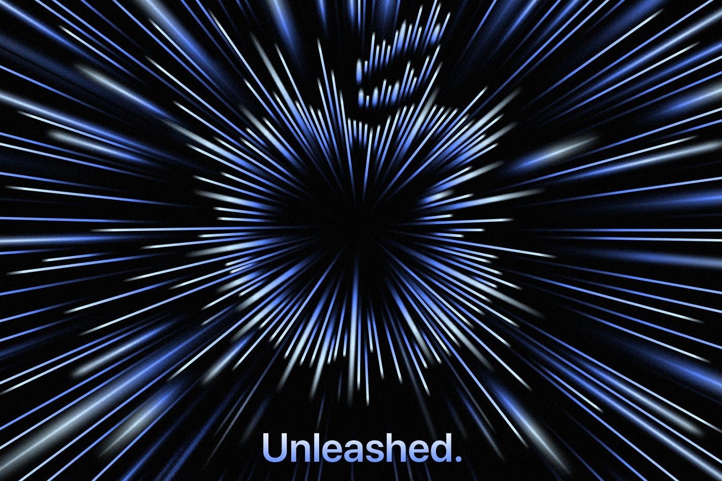 照片中提到了Unleashed.,包含了天空、對稱、線、牆紙、電腦