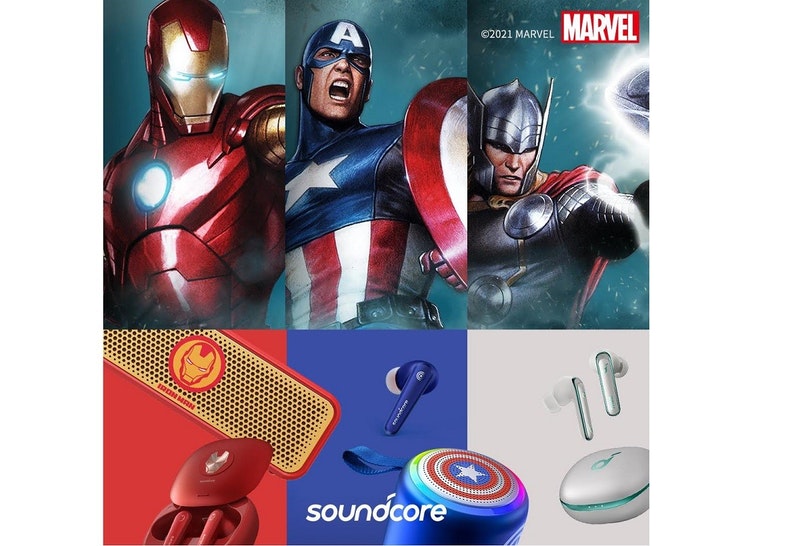 ANKER 與 Soundcore 推出 Marvel 漫威授權系列商品，囊括真無線耳機、藍牙喇叭與快充線