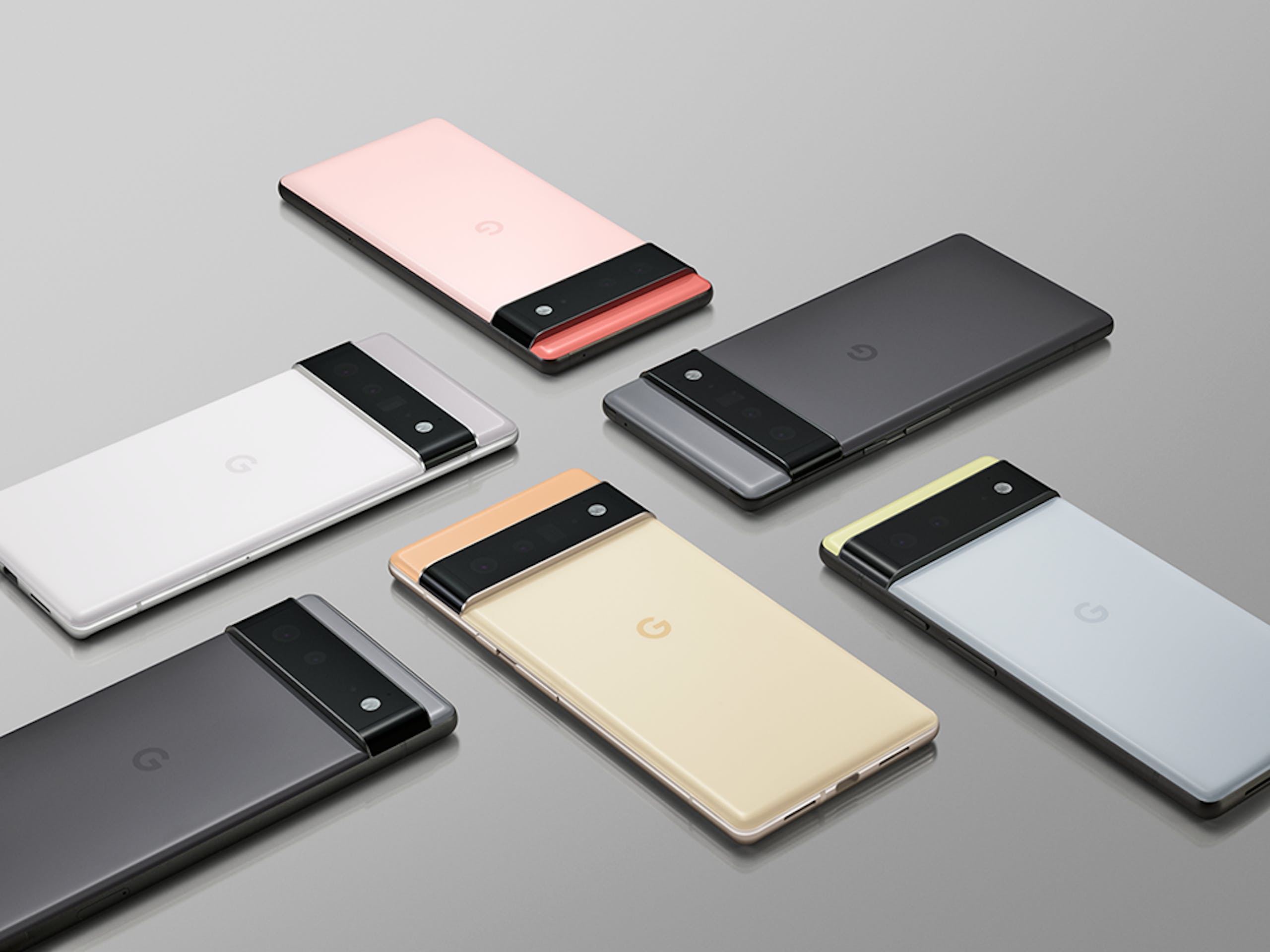 照片中包含了像素 6、像素5、谷歌、手機、蘋果手機