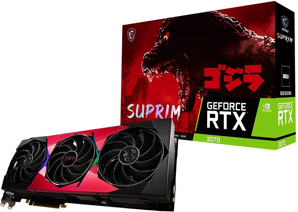 微星與東寶在日本發表限量1,000 張的GeForce RTX 3070 SUPRIM SE