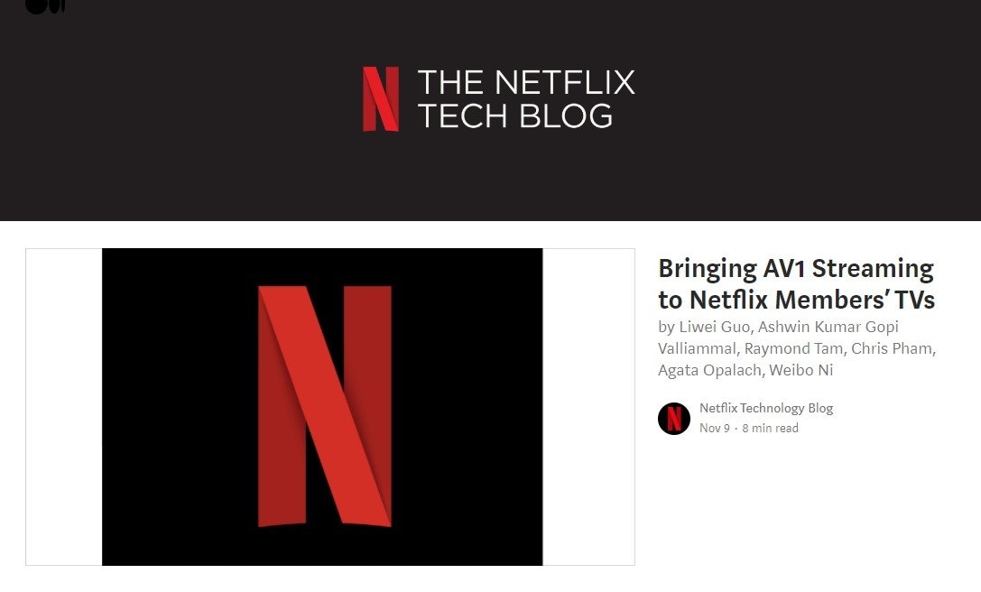照片中提到了N、THE NETFLIX、TECH BLOG,跟網飛有關,包含了平面設計、平面設計、產品設計、設計、產品