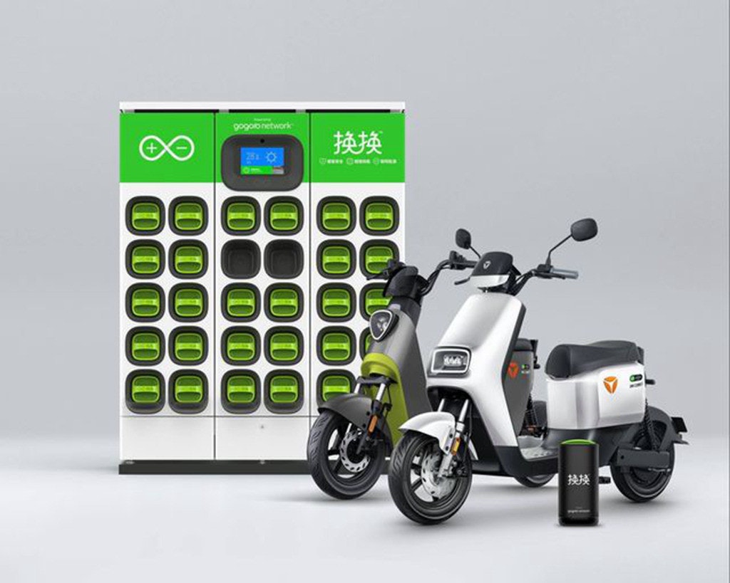照片中提到了gogoonetwork、换换、提接,包含了摩托車、豐田愛高、摩托車、汽車、電動車