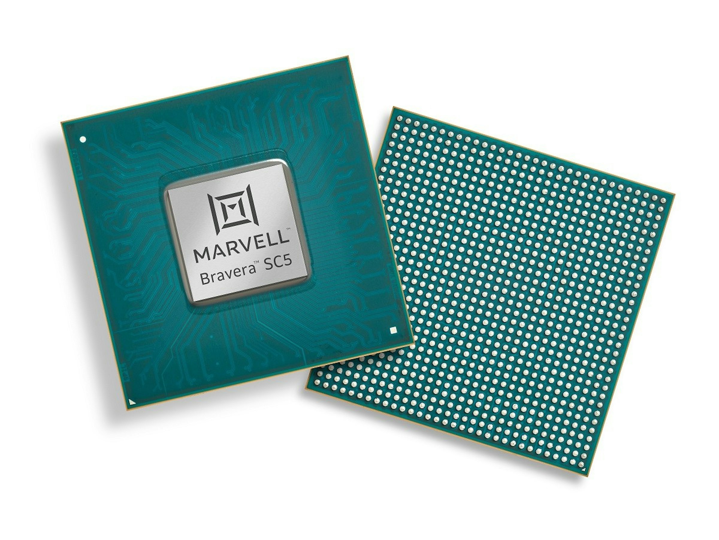 照片中提到了MARVELL、Bravera" SC5，包含了中央處理器、中央處理器、電腦、PCI Express、固態硬盤