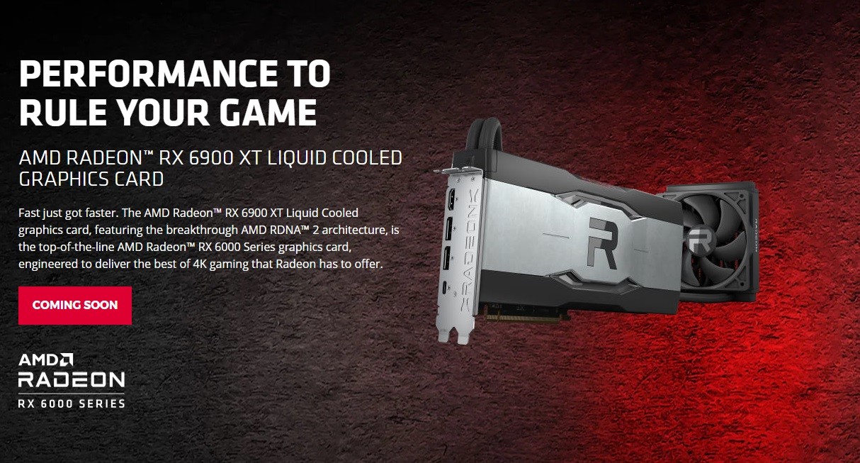 AMD 推出官方版水冷Radeon RX 6900 XT LC ，但僅限特定通路整機 