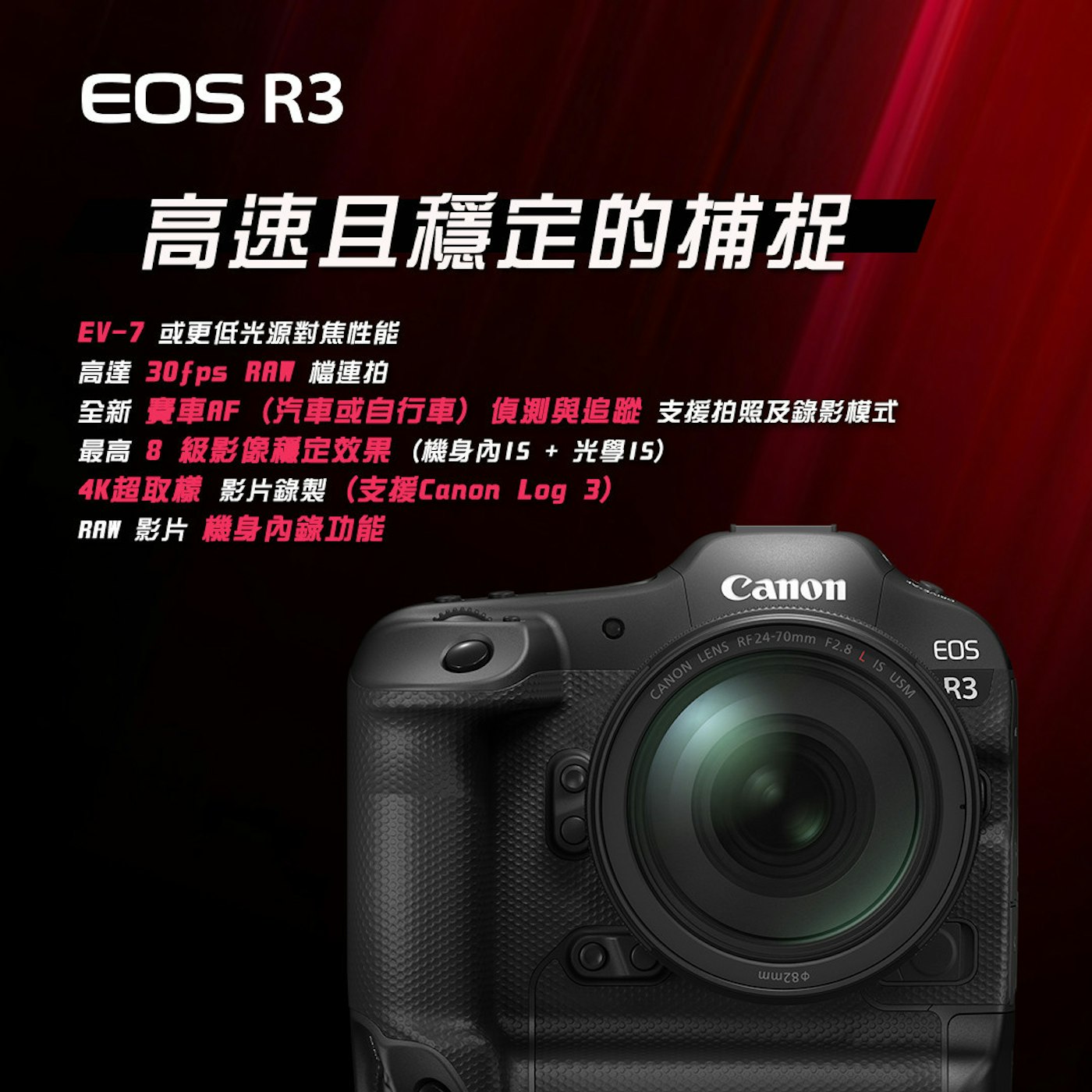 Canon 否認eos R3 感光元件委sony 生產的傳聞 標榜是canon 首款自行開發的背照式全片幅元件 Cmos Cool3c