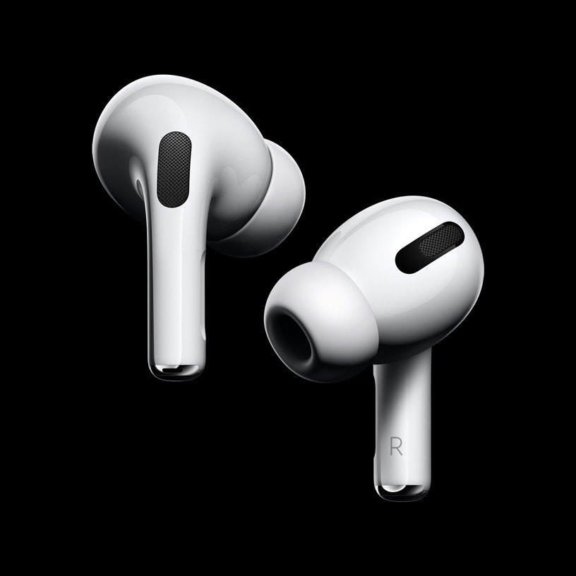 照片中包含了AirPods Pro、AirPods Pro、蘋果AirPods、蘋果、主動噪音控制