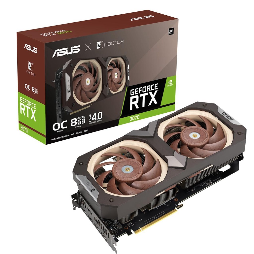 挑戰顯示卡風冷散熱頂峰，華碩ASUS GeForce RTX 3070 Noctua 特仕版在