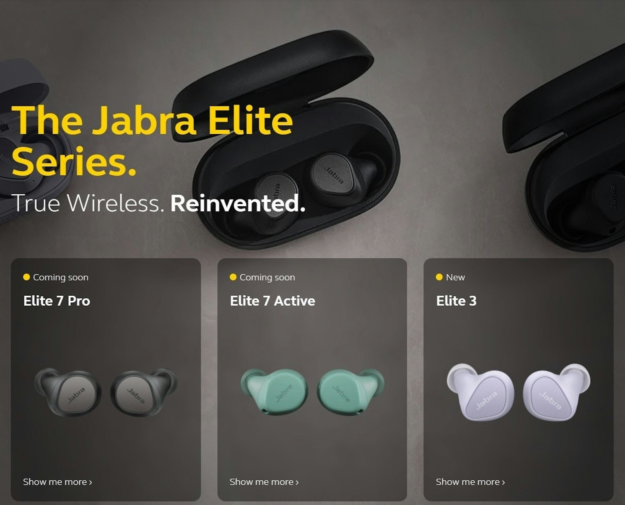 照片中提到了The Jabra Elite、Series.、Jabra，包含了音響器材、Google Pixel Buds A 系列、藍牙、入耳、小米Mi真無線耳機2