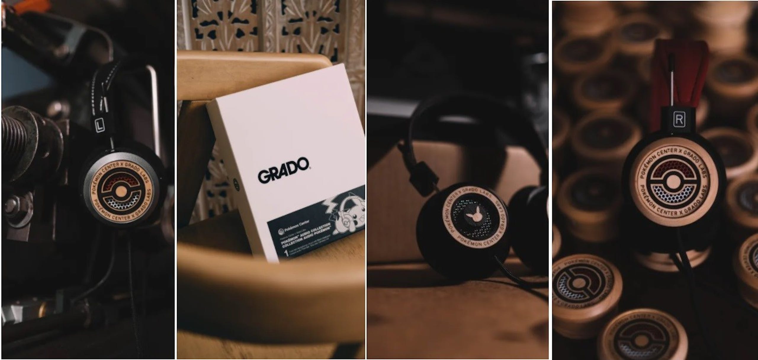 照片中提到了OKEMON CENTER K GRADO、WERTOMADO LARS、KMON CENTER，跟格拉多實驗室有關，包含了喝、葡萄酒、音響器材、產品、牌