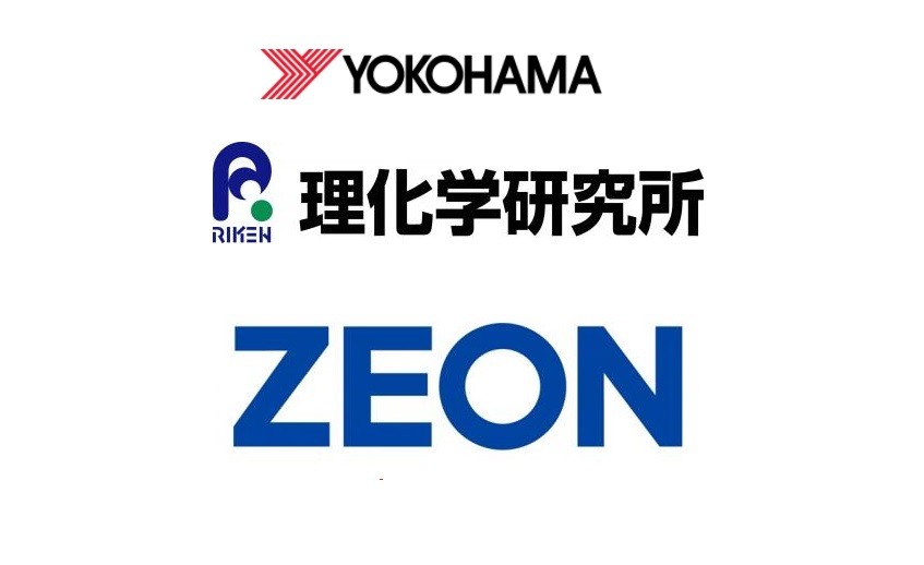 照片中提到了YOКOHАMA、理化学研究所、RIKEN，跟橫濱橡膠公司、里肯有關，包含了橫濱、商標、產品設計、牌、產品