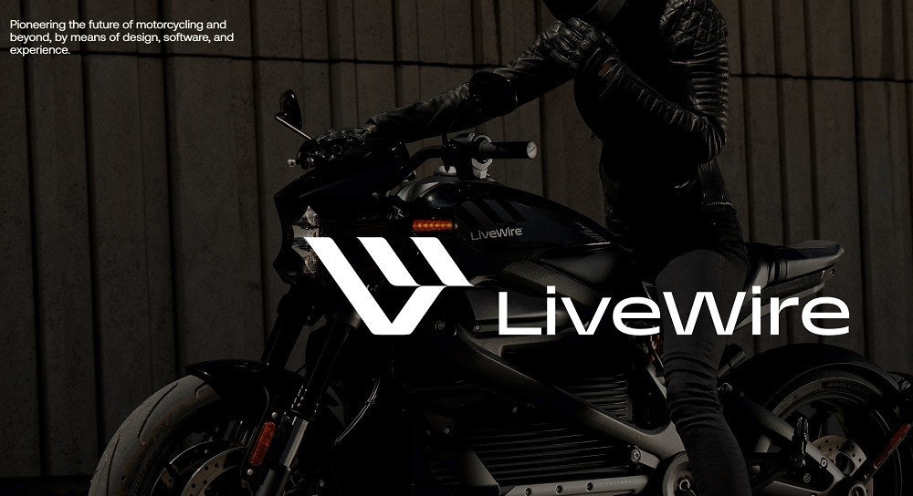照片中提到了Pioneering the future of motorcycling and、beyond, by means of design, software, and、experience.，跟威斯瓦卡瑪技術學院有關，包含了哈雷戴維森推出全電動摩托車品牌 livewire、電動車、2020 年哈雷戴維森 LiveWire、哈雷戴維森、摩托車
