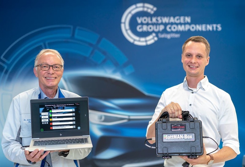 Audi 與福斯集團攜手 BattMAN ReLife 電池檢測系統，用於評估電動車電池健康並決定進入再製重生或進行回收