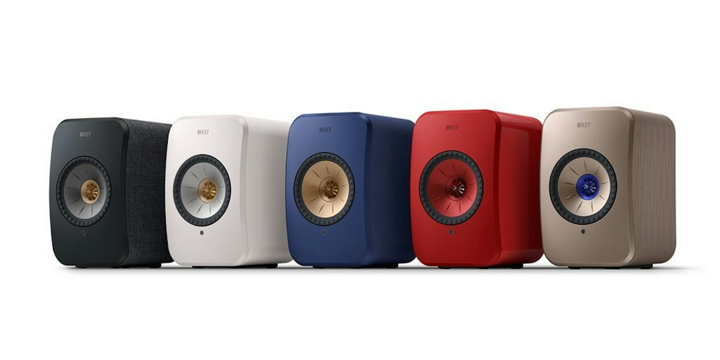 照片中提到了BREF、INKEF、744，包含了lsx ii、KEF LSX 無線音樂系統、高保真度、科孚、音樂中心