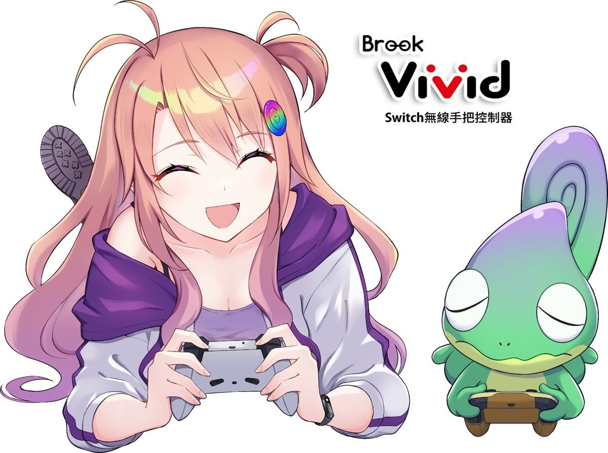 The photo mentions X, Brook, and Vivid, which are related to the body, including cartoons, Nintendo Switch, game controllers, Nintendo, personal computers