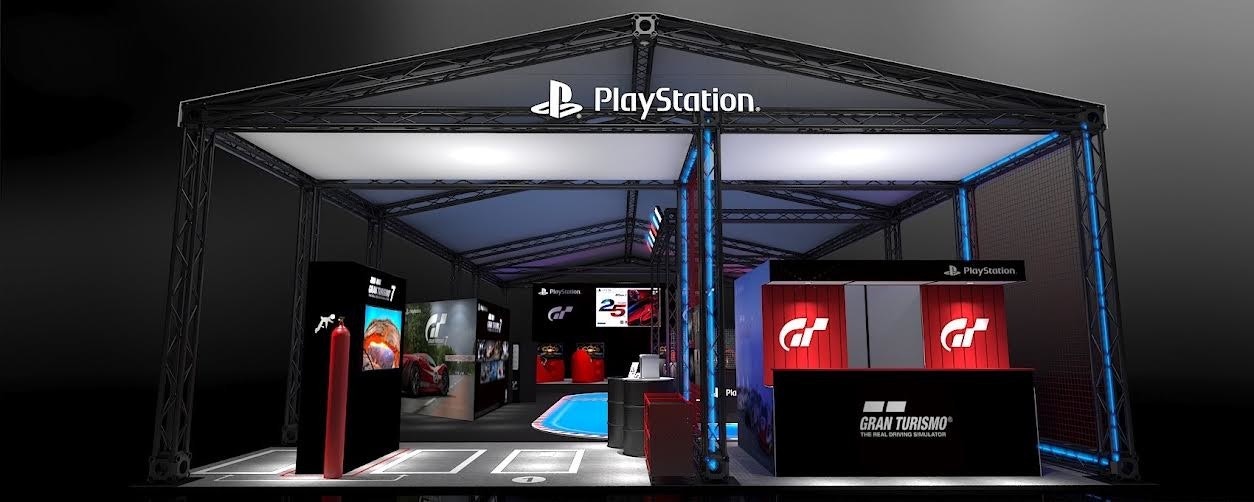 照片中提到了& PlayStation.、B PlayStation.、Phaystonon,跟PlayStation VR有關,包含了賽車 5 高清、GT 5、牌、高畫質影片、超級跑車