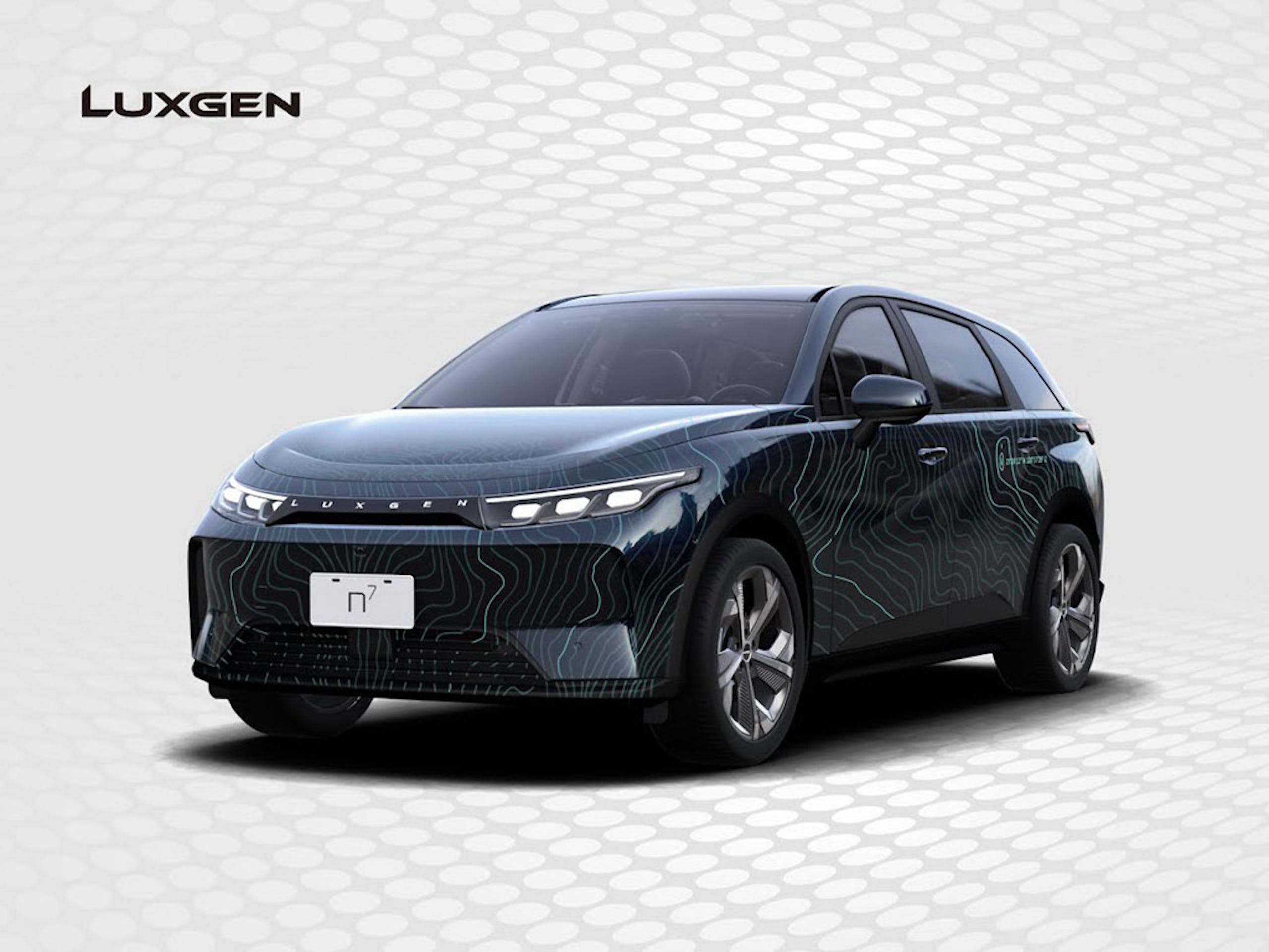 照片中提到了LUXGEN、n'，包含了中型車、汽車、運動型多功能車、中型車、豪華車