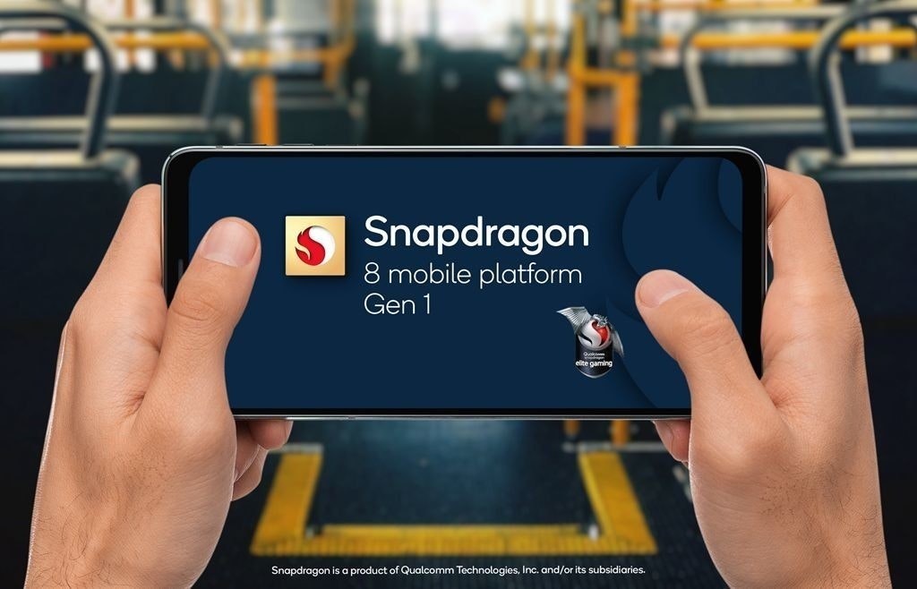 照片中提到了S Snapdragon、8 mobile platform、Gen 1,跟高通公司有關,包含了驍龍 8 代 1 遊戲手機、高通金魚草、手機、安卓系統
