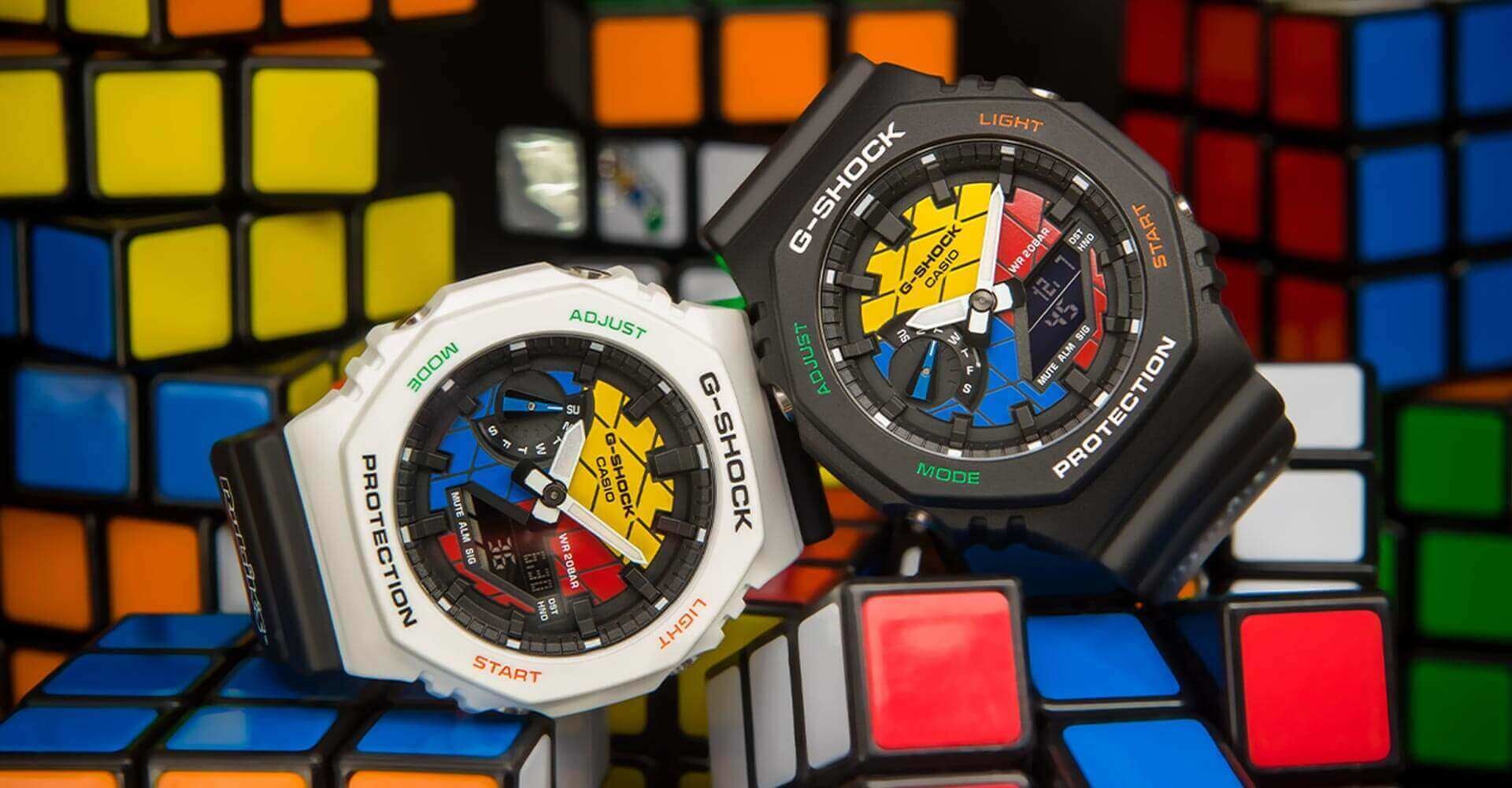 卡西歐G-SHOCK 與魔術方塊在英國推出聯名錶，可換錶殼、錶面取自魔術