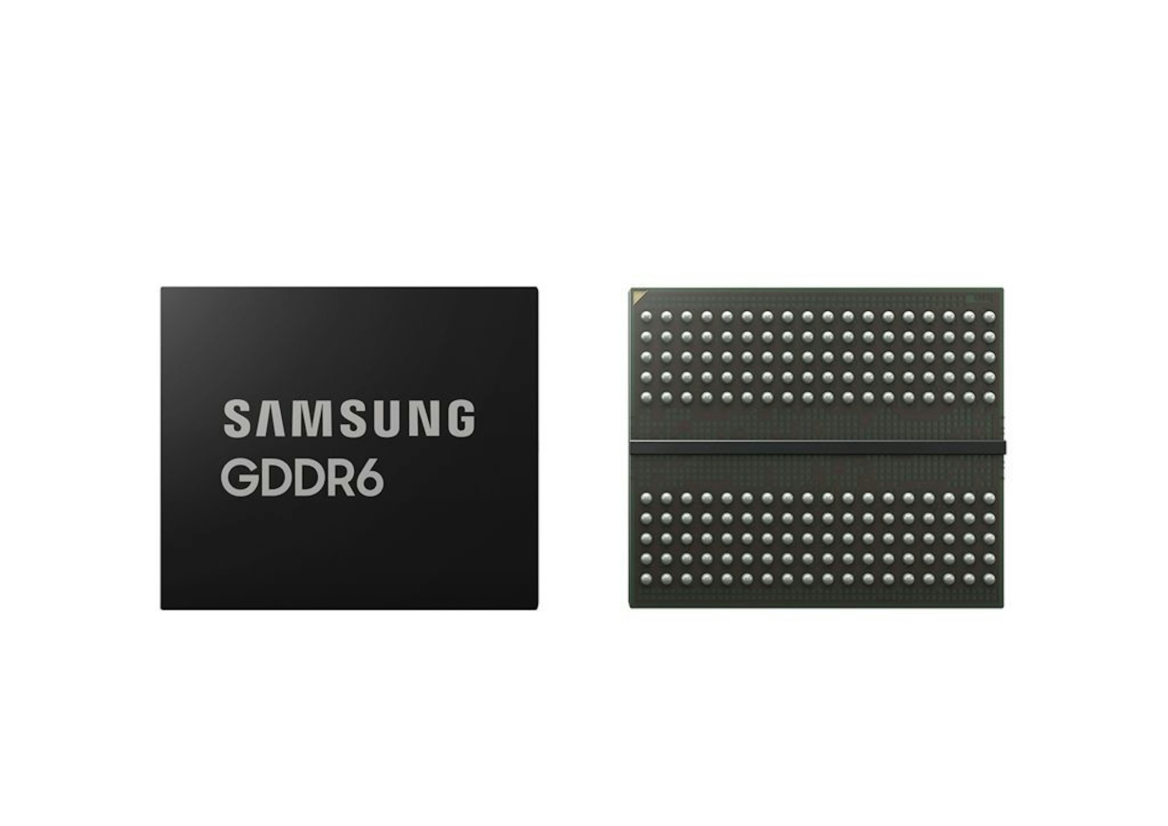 照片中提到了SAMSUNG、GDDR6，跟三星集團、共同項目有關，包含了ddr6、顯示卡、GDDR6 SDRAM、GDDR5 SDRAM、動態隨機存取存儲器