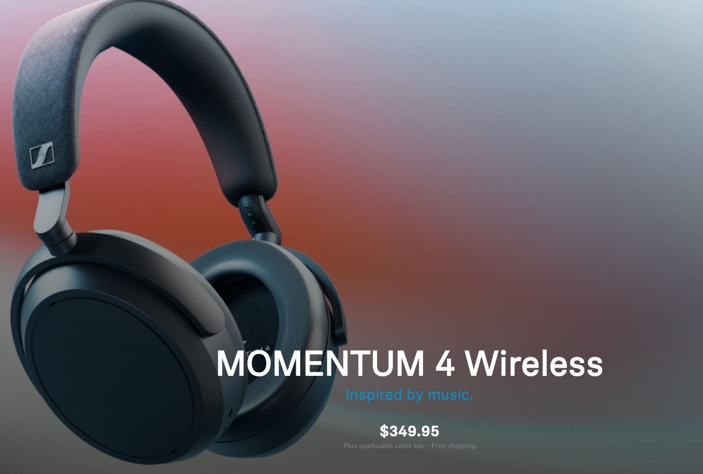 Sennheiser 公布MOMENTUM 4 Wireless ，外型大幅更動並採用新開發42mm