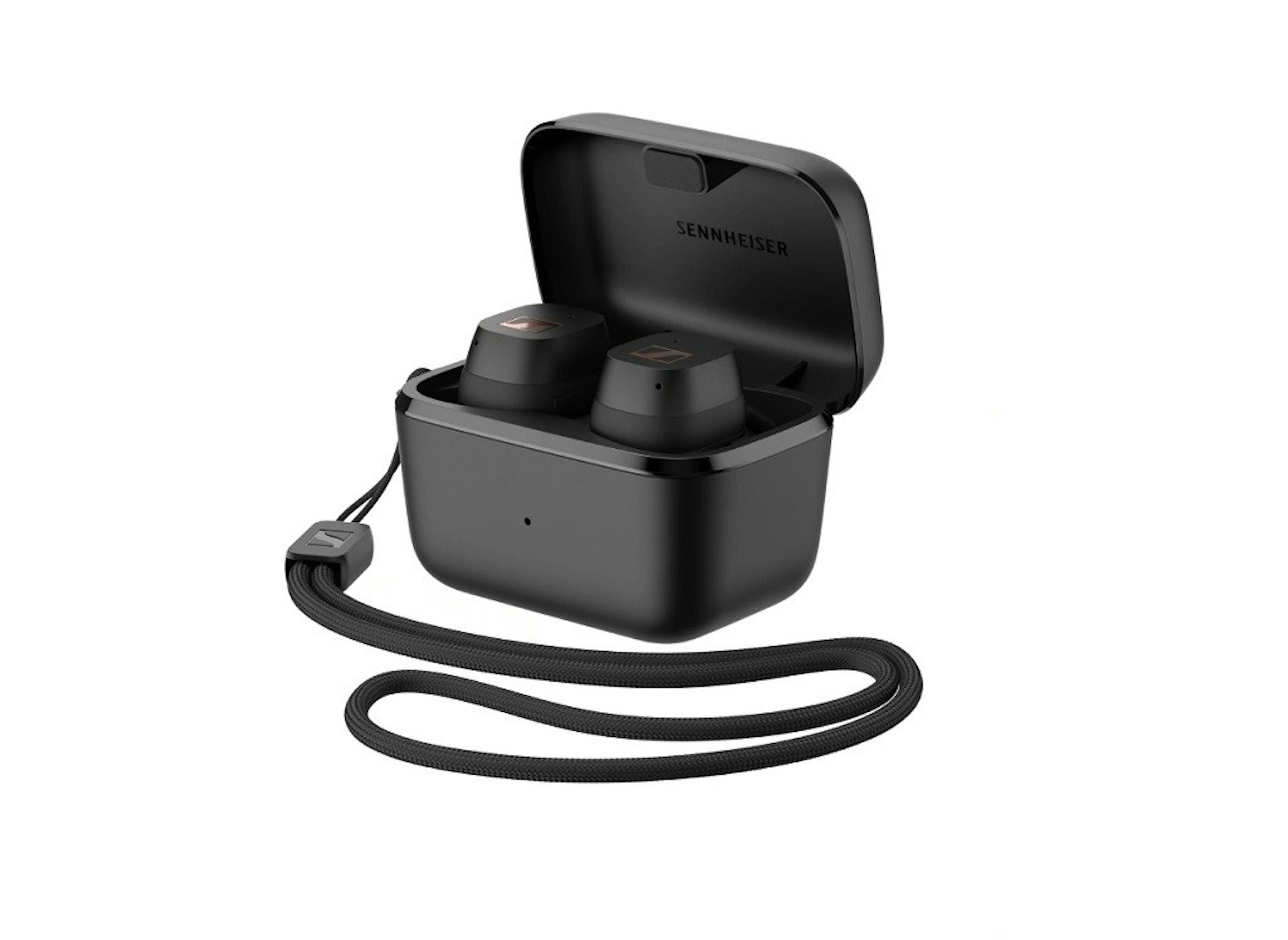 照片中提到了SENNHEISER，跟森海塞爾有關，包含了硬件、電子配件、產品設計、電子產品、設計