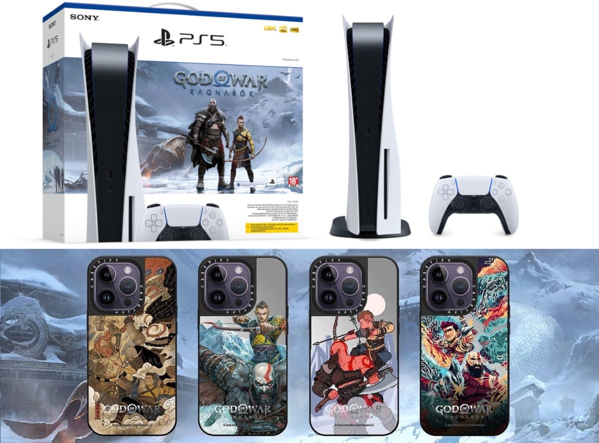 Sony 推出PS 5 主機God of War Ragnarök 同捆組，並宣布與CASETiFY