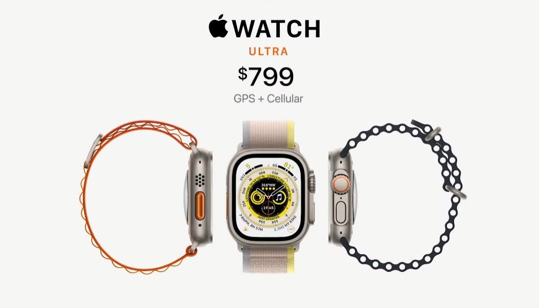 2022蘋果iPhone發表會：Apple Watch Ultra潛水極地智慧手錶WR100抗水壓