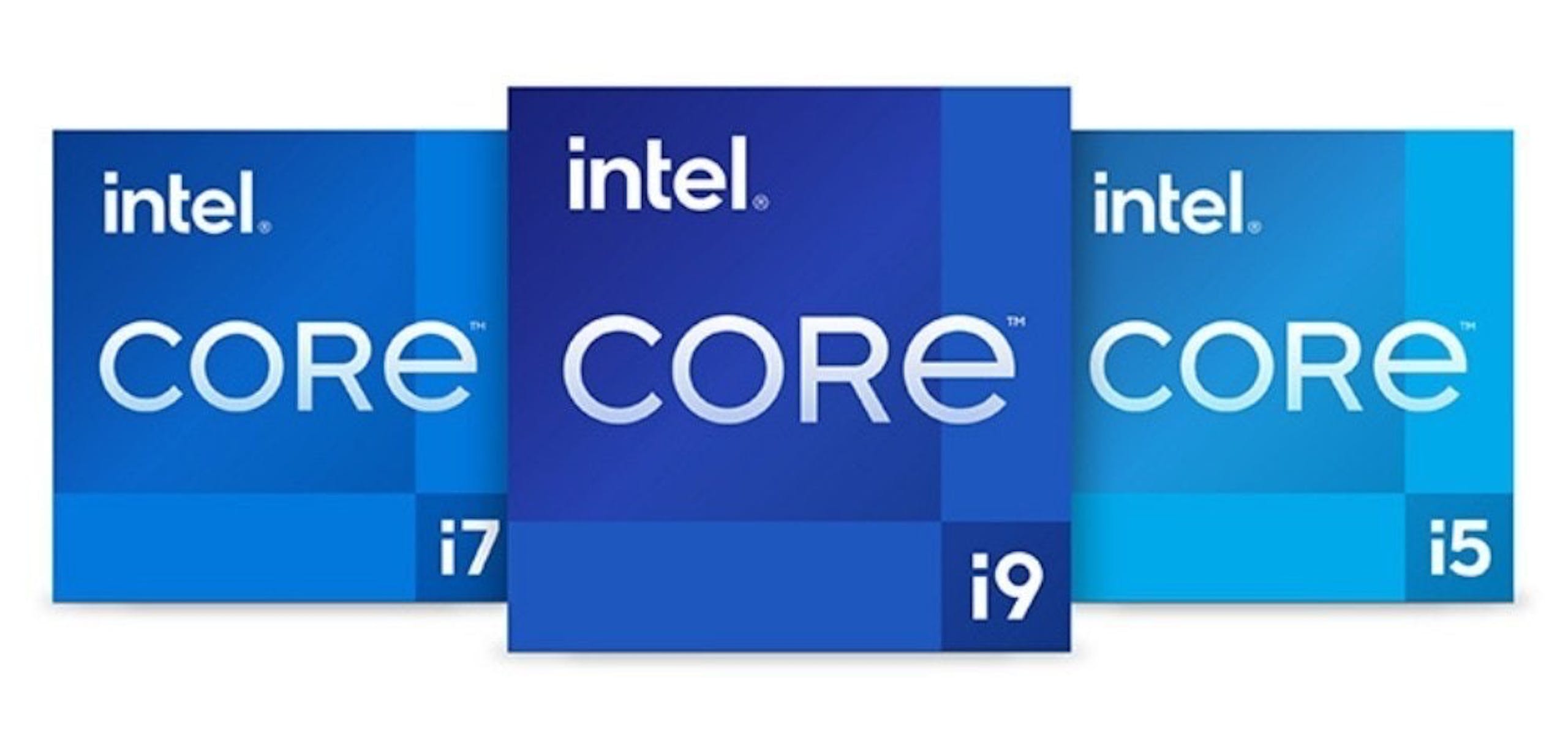 照片中提到了intel.、intel.、intel.，包含了英特爾酷睿 11 代、英特爾酷睿 i7-11700K、英特爾酷睿 i9-11900K、英特爾酷睿i5、中央處理器