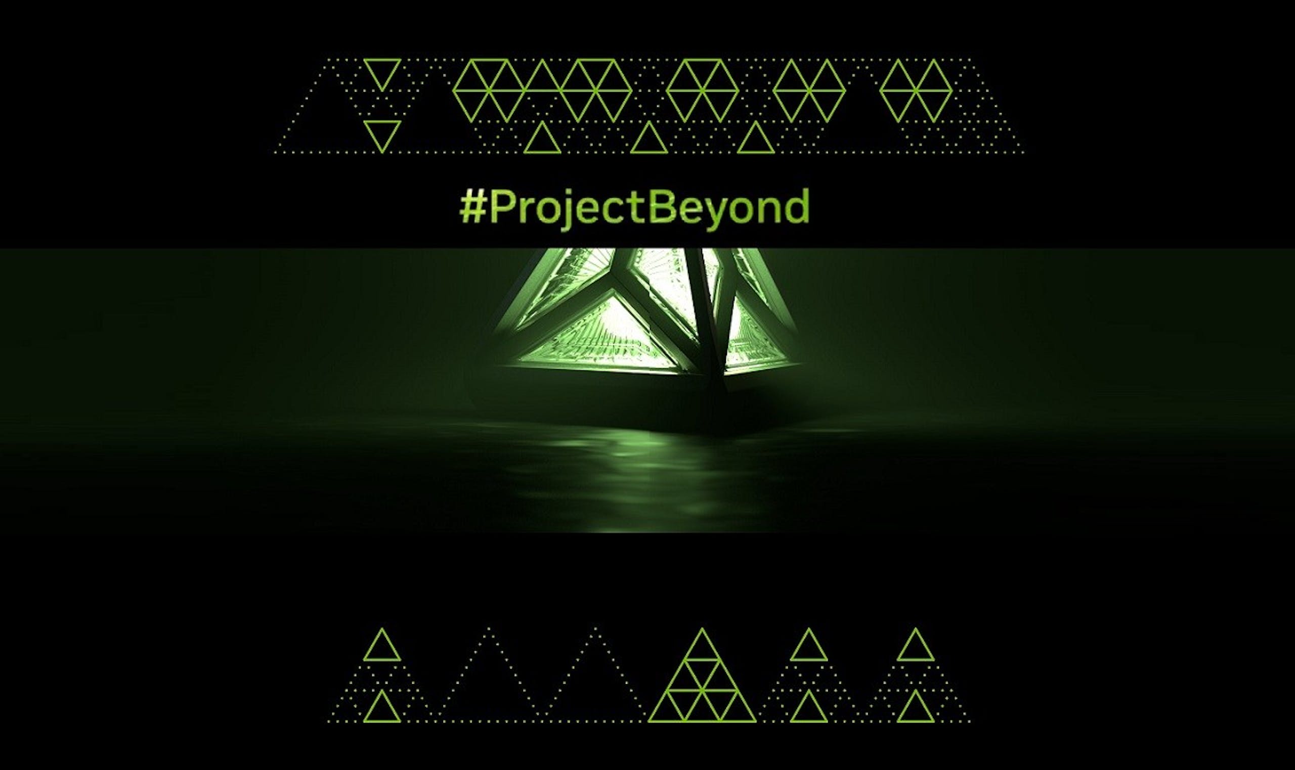 照片中提到了Δ Δ Δ、#ProjectBeyond，跟扎拉之家有關，包含了燈光、平面設計、字形、設計、三角形