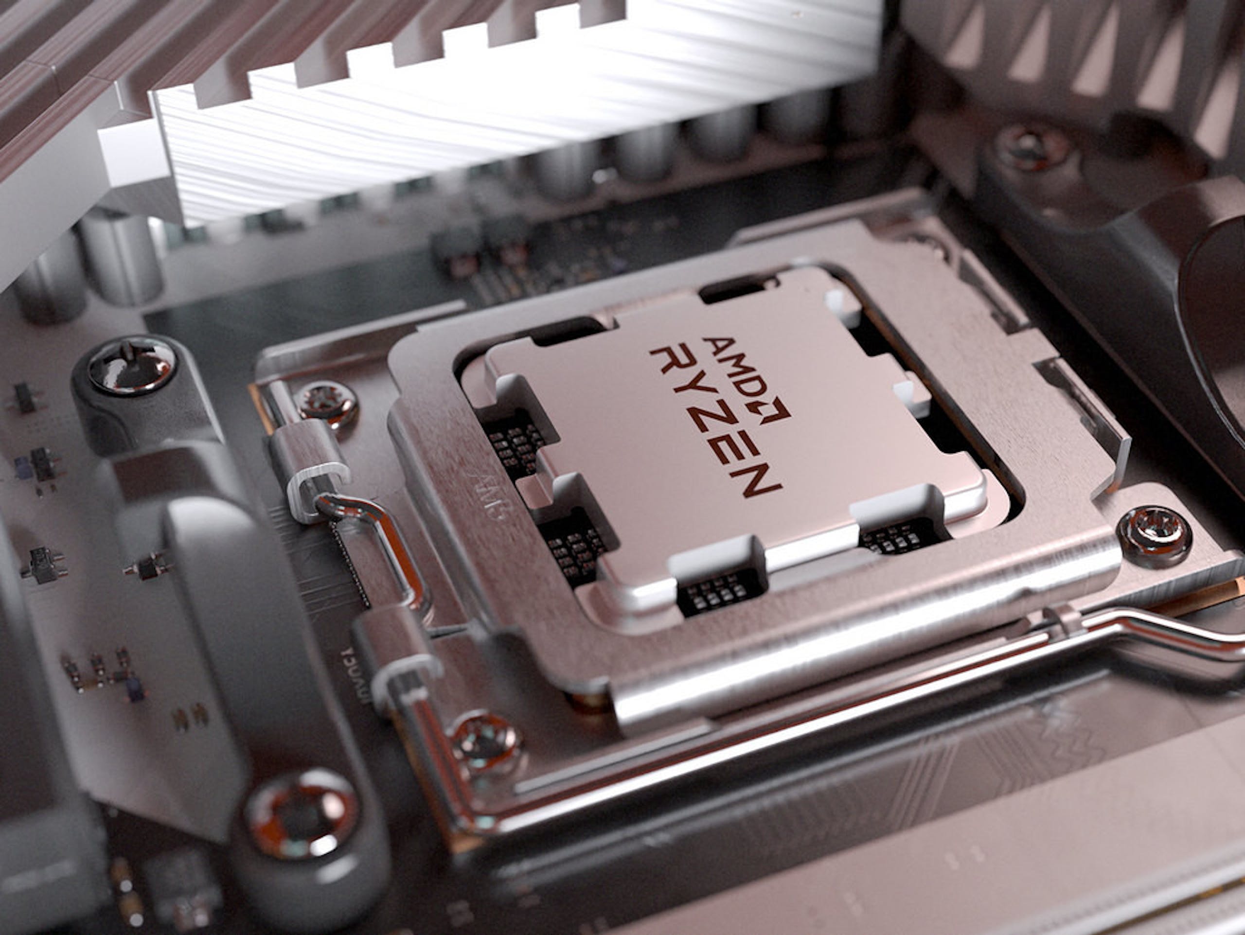 照片中提到了BE、AMD、RYZEN，包含了電子產品、顯示卡、插座 AM5、中央處理器、電腦硬件