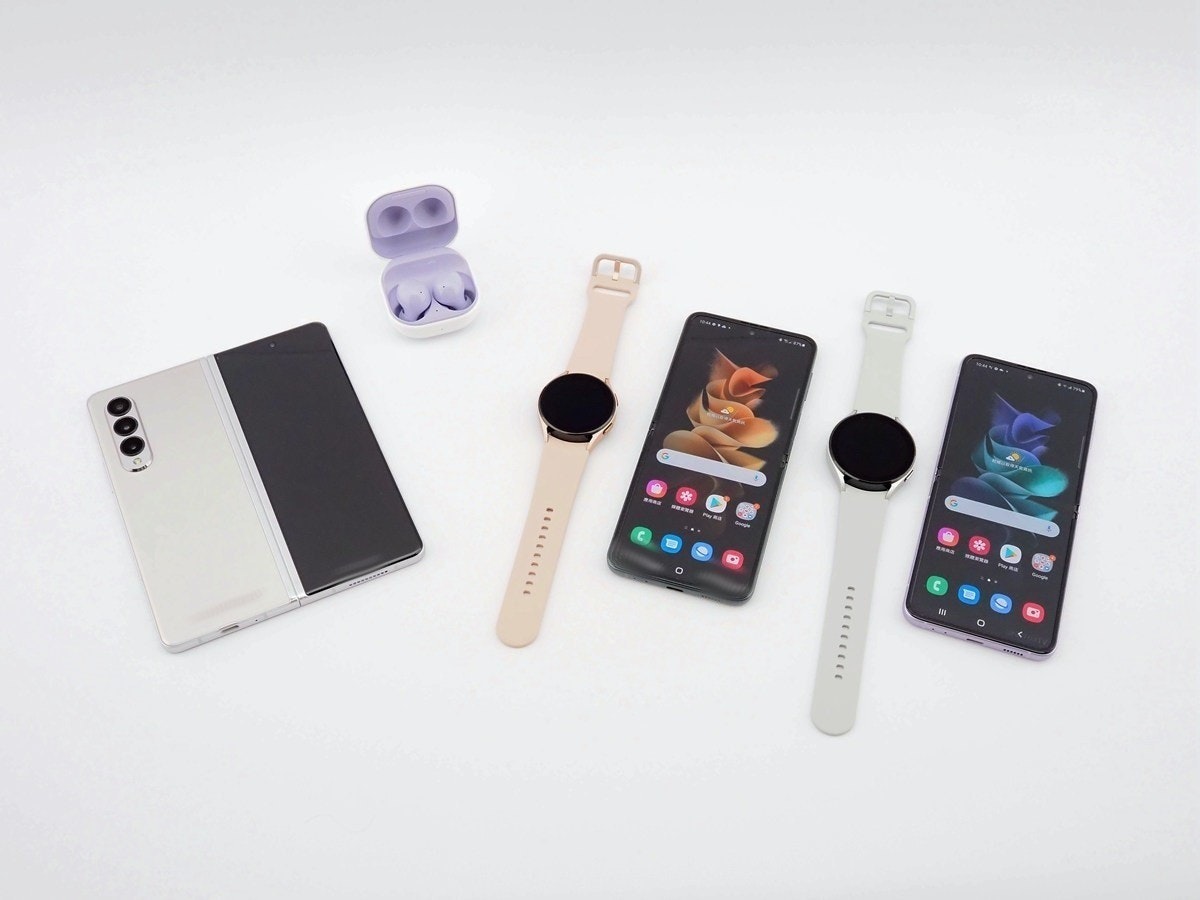 照片中提到了El,包含了三星Galaxy Z系列、三星 Galaxy Z 折疊 3、三星 Galaxy Z Flip3 5G、三星銀河z翻轉、三星 Galaxy Buds2