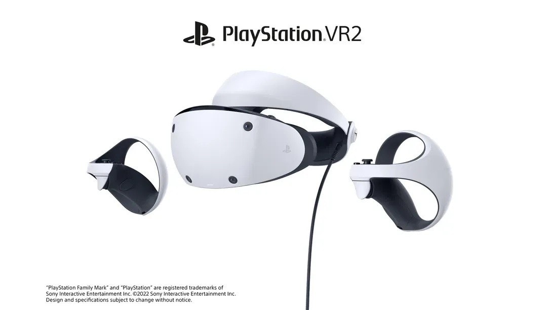 照片中提到了PlayStation VR2、"PlayStation Family Mark" and "PlayStation" are registered trademarks of、Sony Interactive Entertainment Inc. ©2022 Sony Interactive Entertainment Inc.，跟PlayStation VR有關，包含了索尼psvr 2、的PlayStation 5、索尼 PlayStation VR、的PlayStation 4