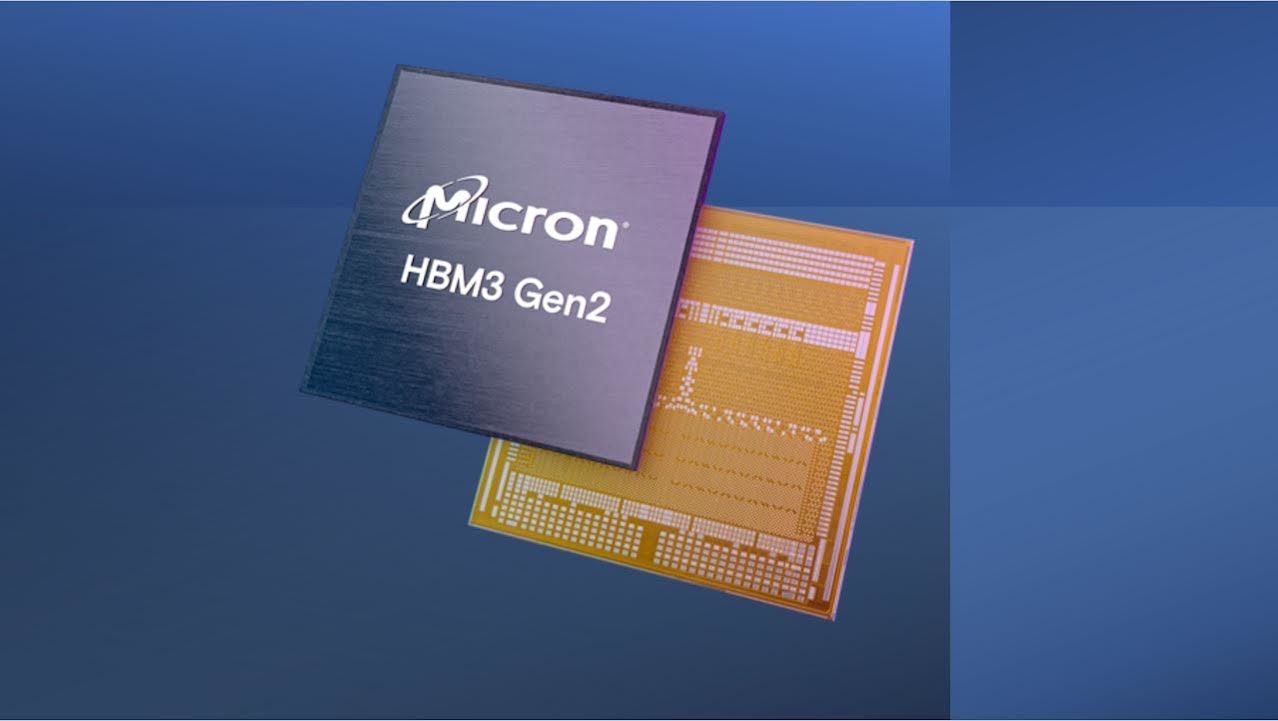 照片中提到了Micron、HBM3 Gen2,跟美光科技有關,包含了美光科技、美光、電腦內存、高帶寬內存