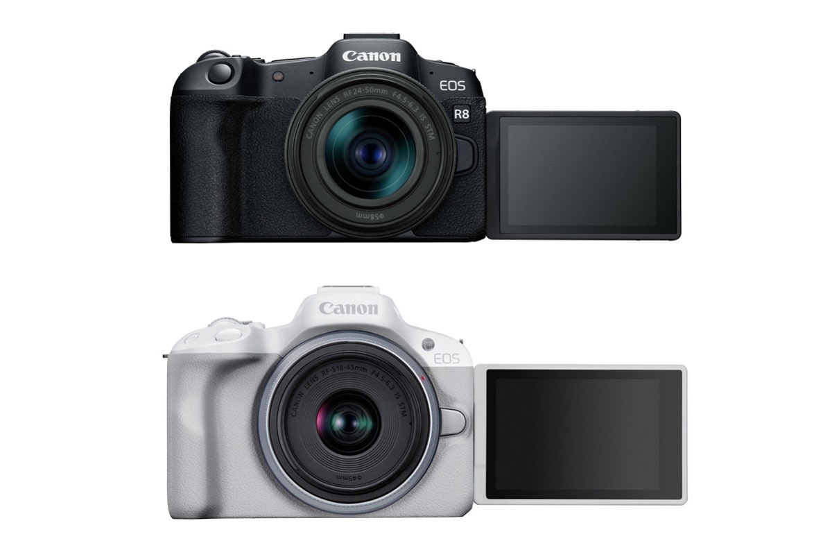 照片中提到了Canon、CANON LENS RF24-um 14.5-6.3 IS STM、պա8ՏՓ,包含了無反光鏡可換鏡頭相機、單反相機、鏡頭、錄影機、單反相機