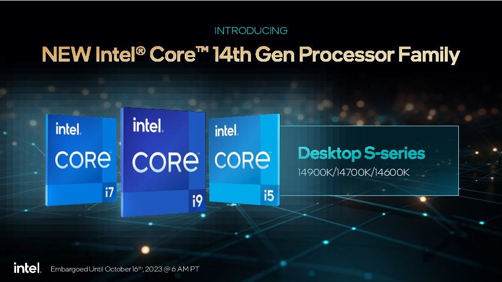 Intel 公布代號Raptor Lake-Refresh 的第14 代Core S 處理器， i9 開箱