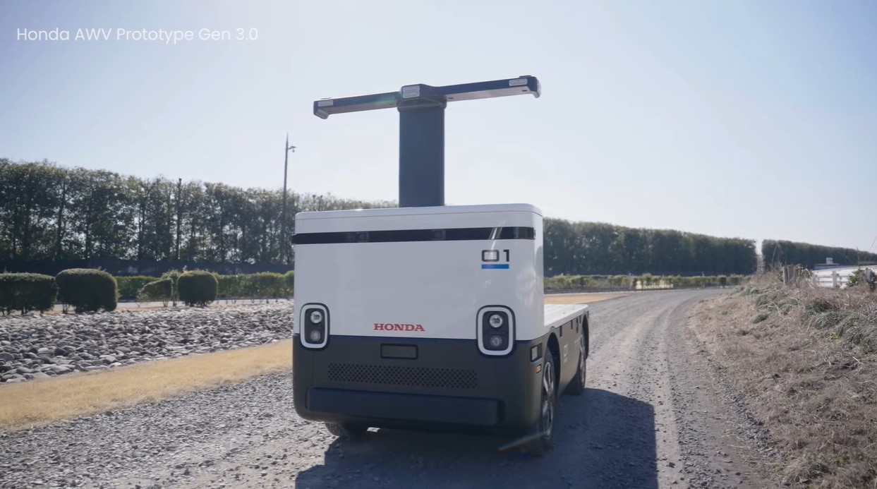 北美本田公布第三世代現場工程自駕小貨車Honda AWV Gen 3 ，強化在定位