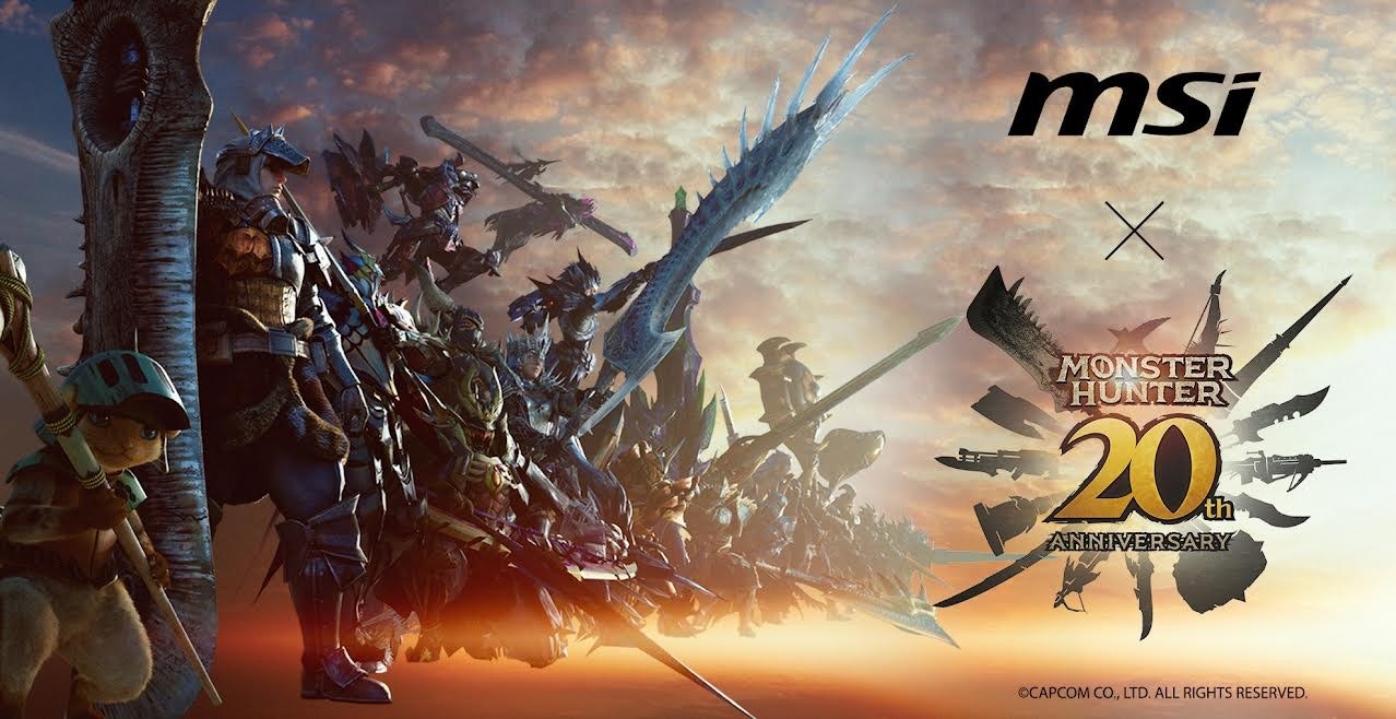 照片中提到了msi、MONSTER、HUNTER,跟微星國際、羅薩蒙德吉福德動物園有關,包含了微星龍、怪物獵人、顯示卡、微星