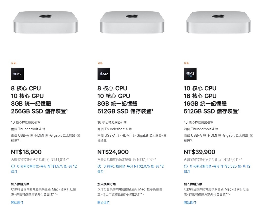 蘋果2023 年式Mac mini 提供M2 與M2 Pro 晶片，售價18,900 元起#Apple