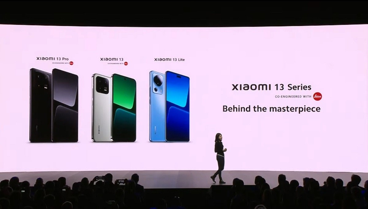 照片中提到了Xiaomi 13 Pro、Xiaomi 13、CO ENGINESSED WITH,包含了小工具、顯示裝置、產品設計、多媒體、介紹