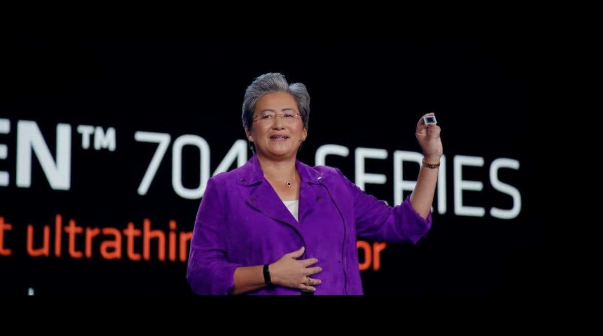 照片中提到了ENT 70 SERIES、t ultrathin、or,包含了ryzen 7000 シリーズ 性能、插座 AM5、雷岑、中央處理器、AMD公司