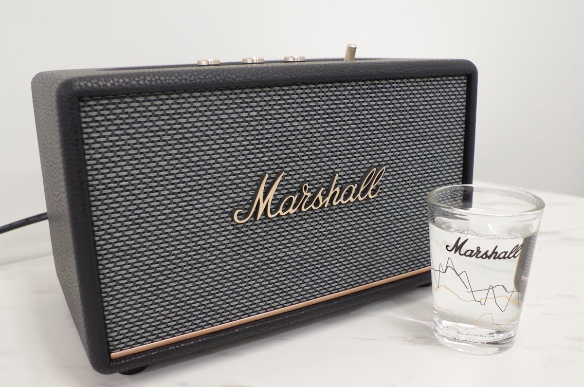 照片中提到了Marshall、Marshall,跟馬歇爾放大、馬歇爾放大有關,包含了產品設計、產品、設計、字形